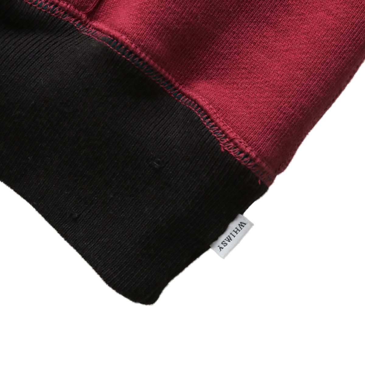 WHIMSY PANELD HOODIE BURGUNDY | HOME