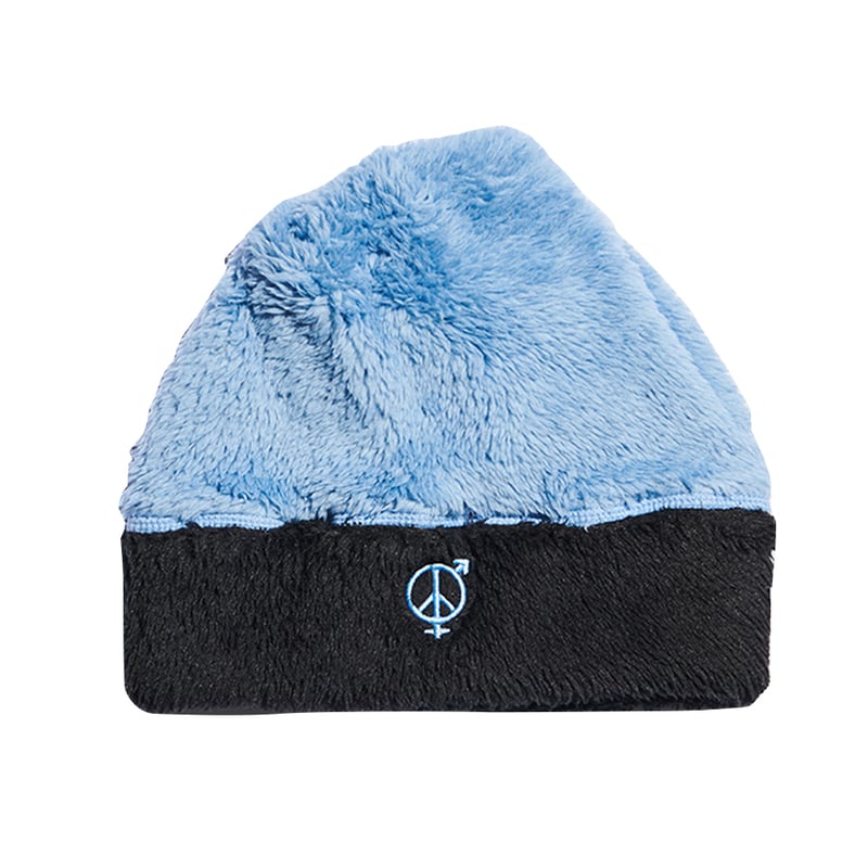 SEXHIPPIES 2-TONE FLEECE BEANIE SKY/BLACK | HOME