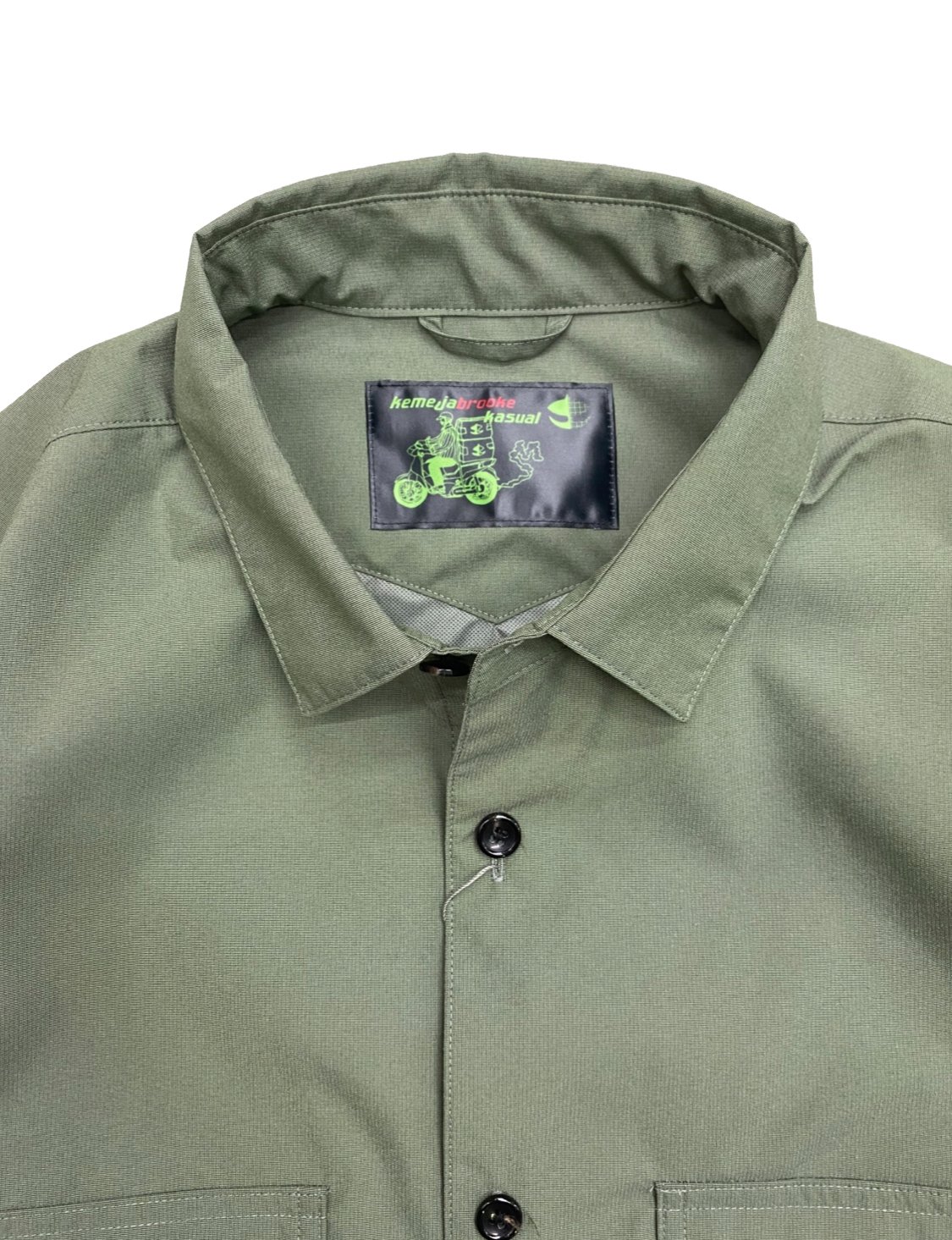 RAJABROOKE KERJA SHIRTS 3 OLIVE HIJAU | HOME