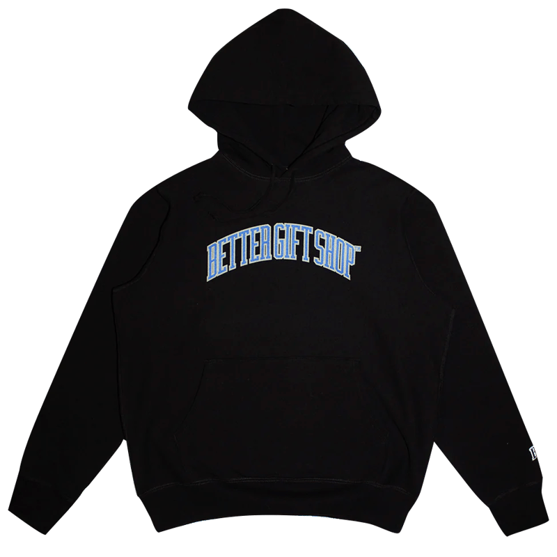 BETTER GIFT SHOP COLLEGIATE HOODIE BLACK | HOME