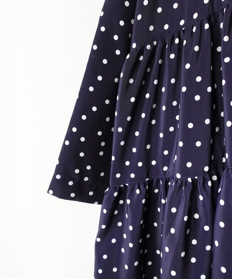 i c h i  251028  DOTS Tiered Dress / 2 COLORS