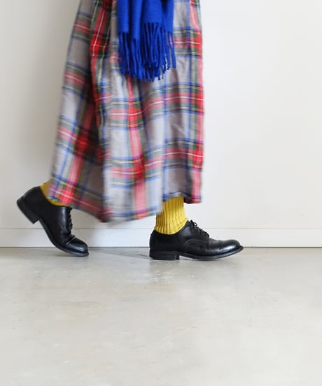 LOITER L019 Linen Color Rib Socks / 3 COLORS : WHITE・YELLOW・RED