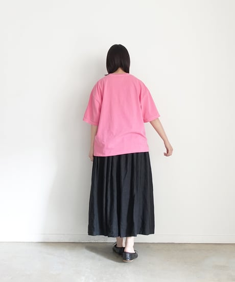 i c h i  251057  "MERCI!" Pigment Over T Shirt / 2 COLORS