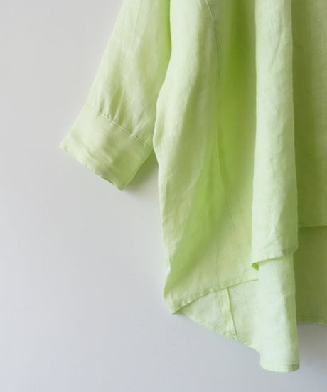 i c h i 251209 Relax Linen Shirt / 5 COLORS : ORANGE・GREEN