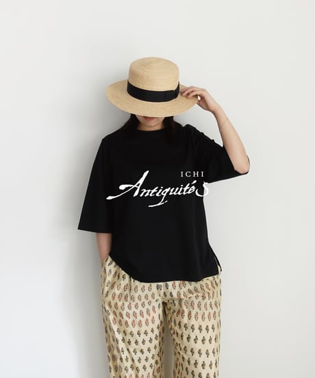 ichiAntiquités 1100959 Smooth Cotton Pullover / C : BLACK