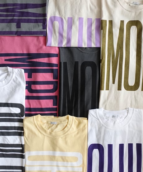 i c h i  251059  "AMORE / MIO!" Pigment Over T Shirt / 2 COLORS