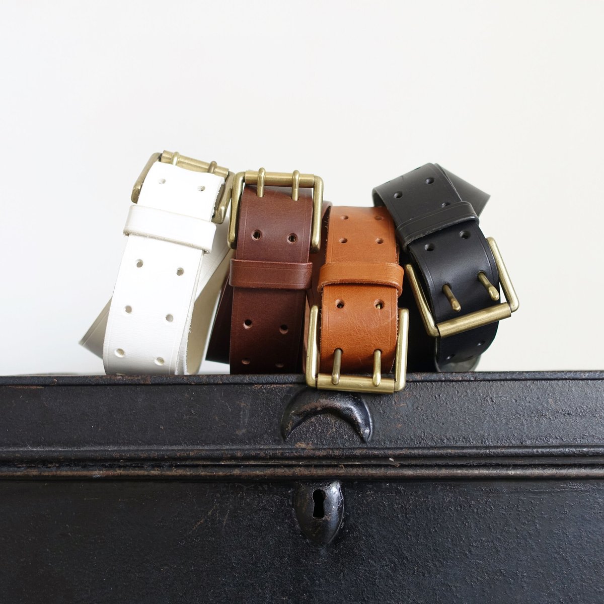 ichiAntiquités 500000 Leather Belt / D : DARK B