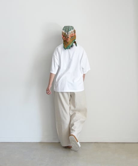 i c h i 251041 Linen Cotton Herringbone Relax Pants / 2 COLORS