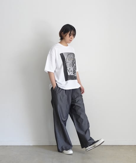 i c h i  250149  "Libre Comme l'Air" Ferris Wheel Pigment Over T Shirt / 2 COLORS