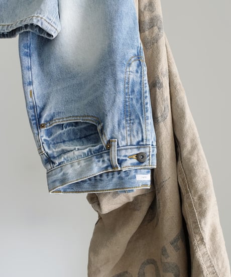 i c h i  241230 Denim Sarrouel Pants / C : SAXE BLUE・2 SIZE