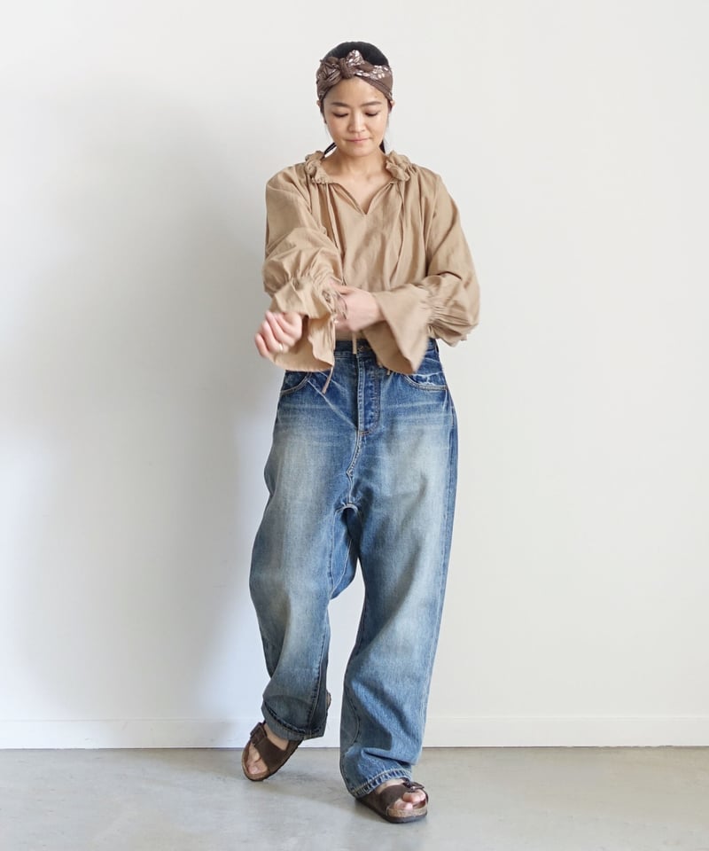 i c h i 201141 Denim Sarrouel Pants / A : LIGH i c h i 201141 Denim Sarrouel Pants / A : LIGH