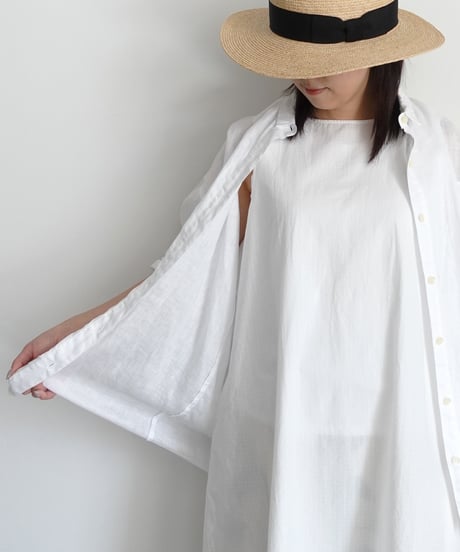 i c h i  251037 Ripstop Cotton Sleeveless Dress / 2 COLORS