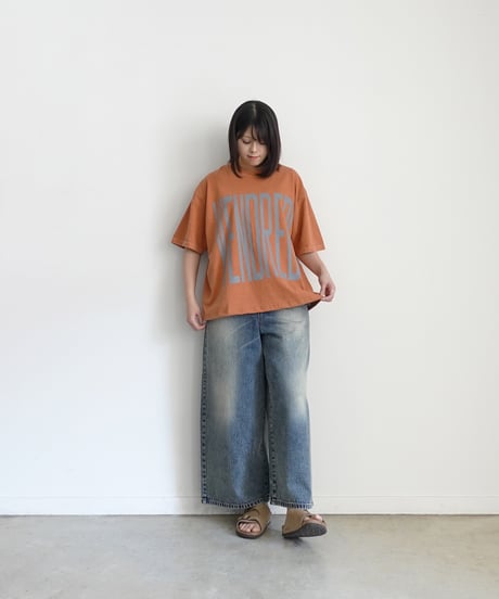 i c h i  251153  "VENDREDI / LAFIN" Pigment Over T Shirt / 2 COLORS