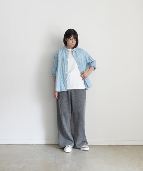 i c h i  241143 Heavy Cotton Relax Pants / 2 COLORS