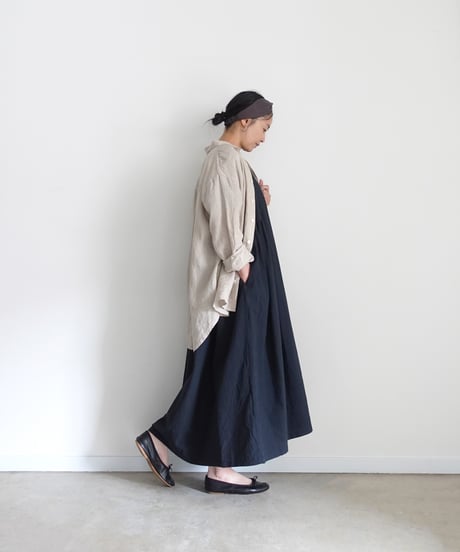 ichi Antiquités 1101105 Cotton Linen Atelier Dress / 2 COLORS