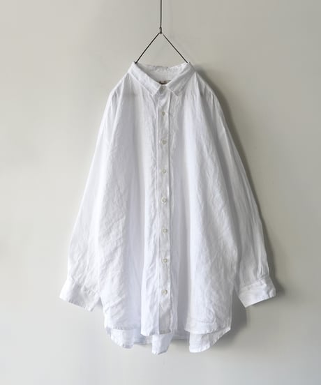 【 ONLINE LIMITED 】Antiquités 1000631 Linen Vacances Over Shirt / 2 COLORS