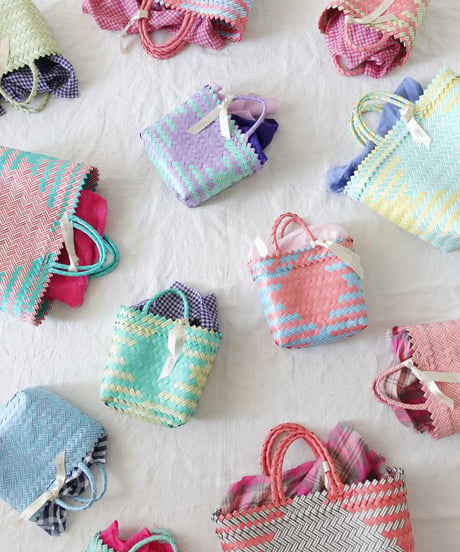 KYUCA  KY0342  Color Plastic Marché Basket / 4 COLORS ( size XS )