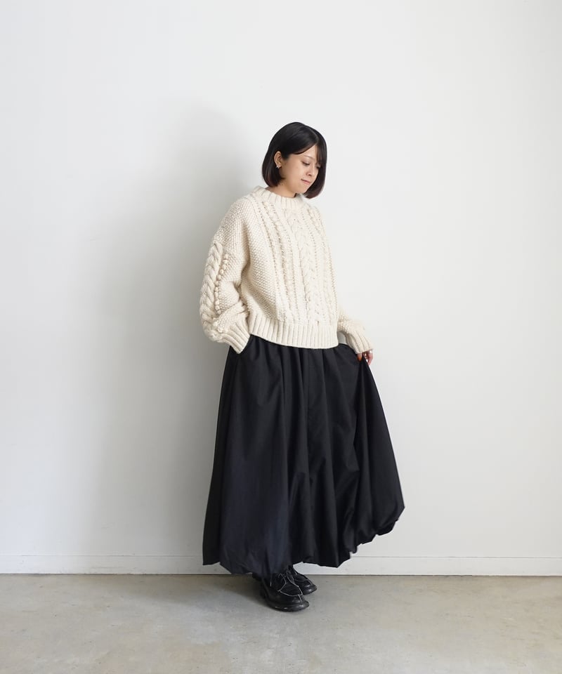 i c h i 250424 Cotton Balloon Skirt / 2 COLOR