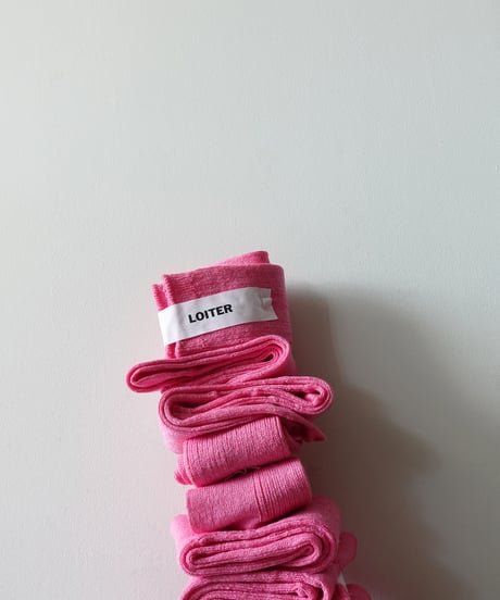LOITER L047 Linen Color Rib Socks / 2 COLORS