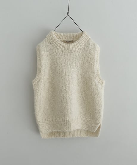 ichiAntiquités 1000387 PERU Hand Knit Wool SURI Alpaca Vest / 2 COLORS