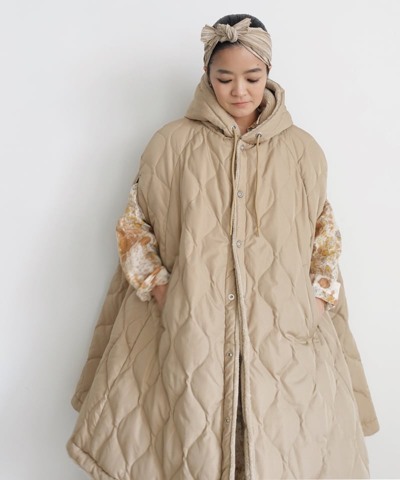 TAION-140 CPML Military Down Cape / COYOTE × B