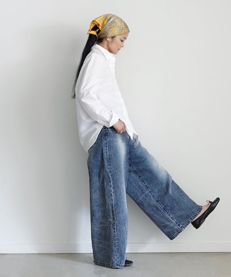 i c h i 230430 DENIM Wide Pants / A : LIGHT・2...