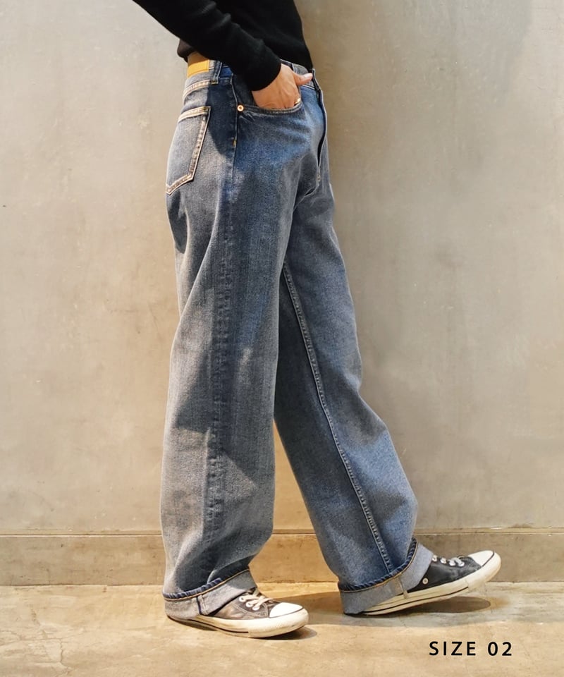 【お値下げ】ichi デニムルーブ5ポケットパンツ インディゴ L ¥15400 お値下げ】ichi デニムルーブ5ポケットパンツ インディゴ L