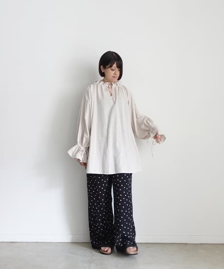 i c h i  241040  Organic Cotton Over Blouse / 2 COLORS