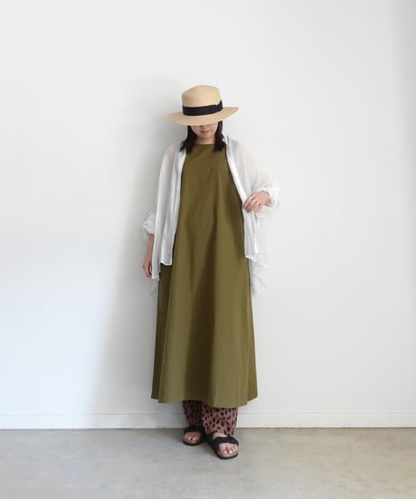 i c h i  251037 Ripstop Cotton Sleeveless Dress / 2 COLORS