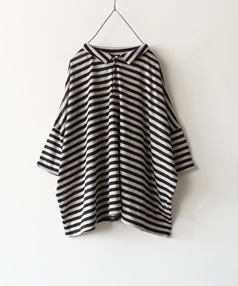 sankichiページ ichiAntiquités 1001154 Linen Big POLO / 2 COLOR