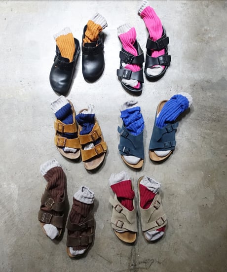 LOITER  L043  Organic Cotton Two Tone Socks / 6 COLORS