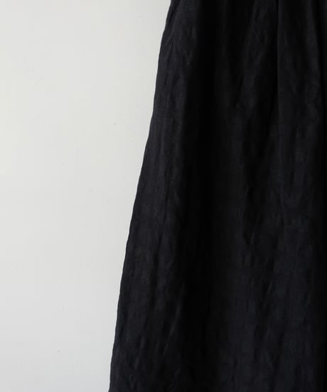 ichiAntiquités 1101110 Linen Cotton Gingham Check Skirt / 3 COLORS