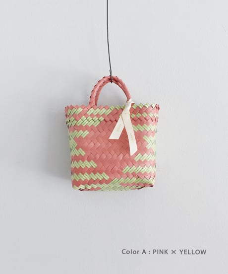 KYUCA  KY0343  Mix Color Plastic Marché Basket / 4 COLORS ( size XS )