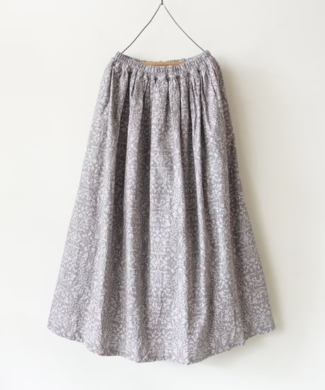 i c h i  250712  Corduroy Flower Skirt / 2 COLORS