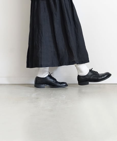 LOITER L019 Linen Color Rib Socks / 3 COLORS : WHITE・YELLOW・RED