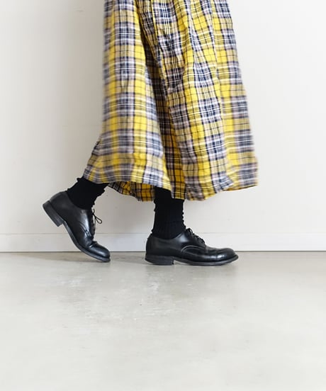 LOITER L019 Linen Color Rib Socks / 2 COLORS : COFFEE・BLACK