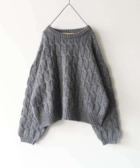i c h i  250756 Cable Knit Pullover / 3 COLORS