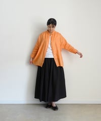 i c h i 251209 Relax Linen Shirt / 5 COLORS : ORANGE・GREEN