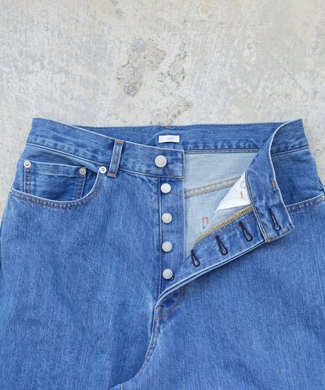 i c h i  211031-1  DENIM Loose 5 Pocket Pants / A : INDIGO LIGHT
