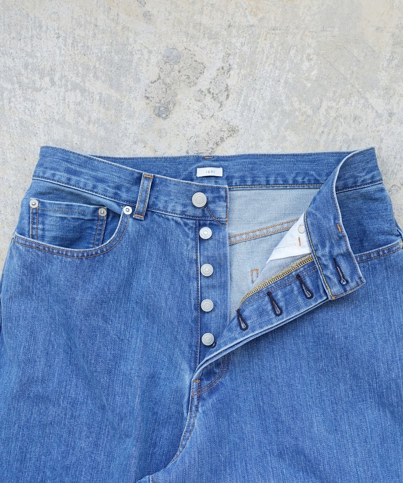 パンツ 5 POCKETS DENIM PANTS i c h i 211031-1 DENIM Loose 5 Pocket Pants /