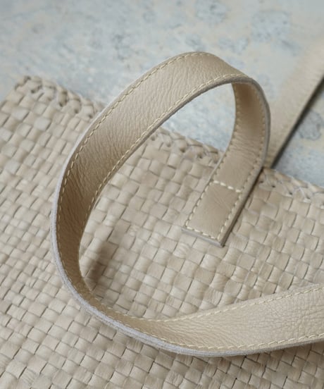 KYUCA KY0336 Soft Leather Mesh  Big Tote  / 2 COLORS