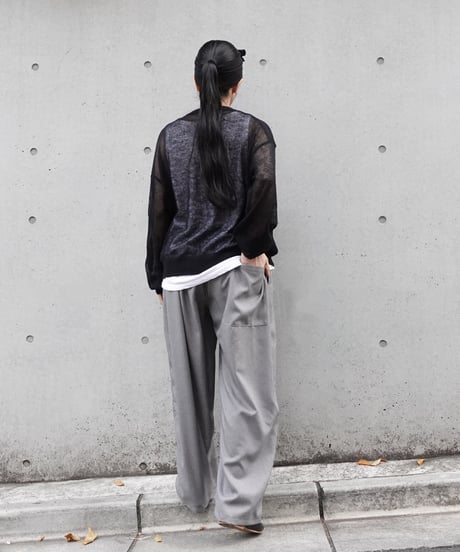 i c h i  240758 Sheer Knit Pullover / 3 COLORS