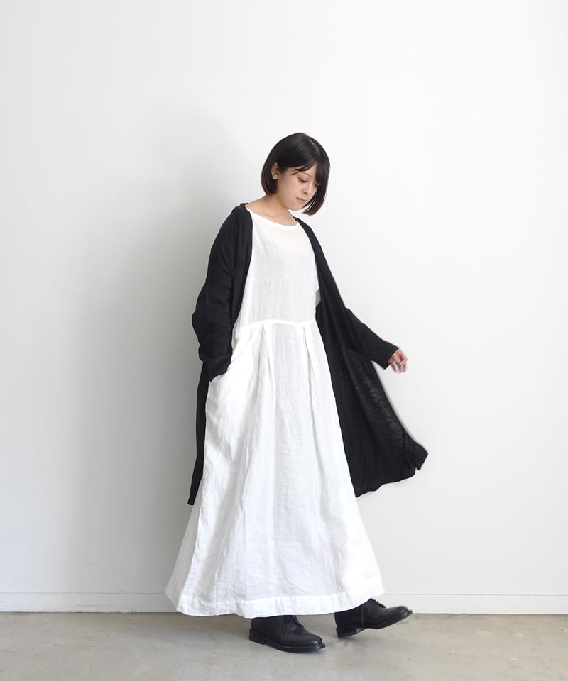 美品　イチアンティークス　リネンローブコート　リネンロングカーディガン イチアンティークス リネンロングカーディガン／コート 美品