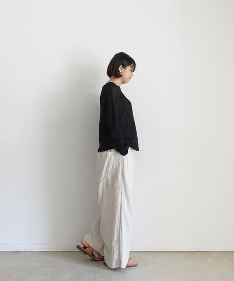 ichiAntiquités  801134  Vintage Linen Relax Pants / B : NATURAL