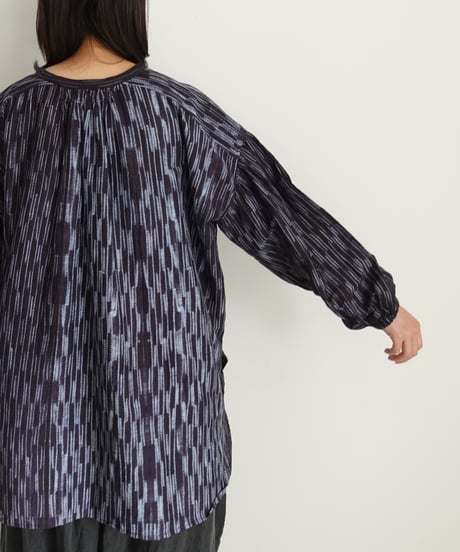 ichiAntiquités 1100940 INDIA TIE DYE Gather Shirt / 2 COLORS