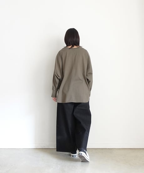 i c h i  251061 Cotton Dolman Sleeve Loose Pullover / 2 COLORS