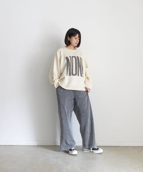 i c h i  241143 Heavy Cotton Relax Pants / 2 COLORS