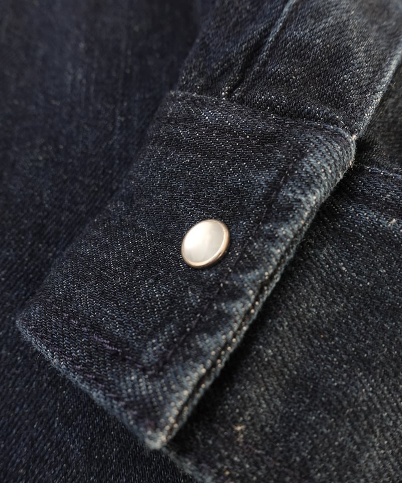 Ichi様 i c h i 250613 DENIM Fringe Shirt / B : DARK