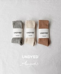 “UNDYED × Antiquités” 1000957 UNDYED Socks / 3 COLORS