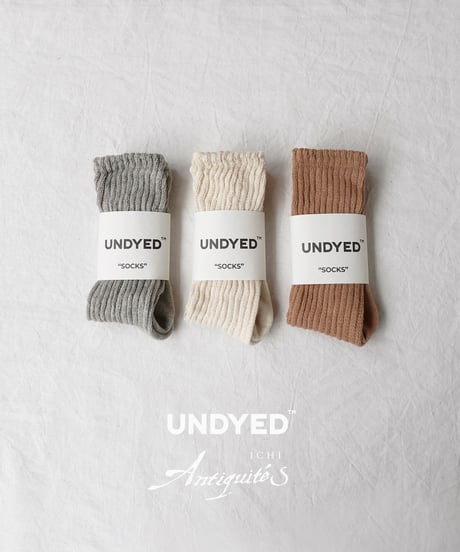 “UNDYED × Antiquités” 1000957 UNDYED Socks / 3 COLORS